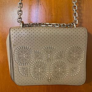 Tory Burch ‘Zoey’ Perforated Leather